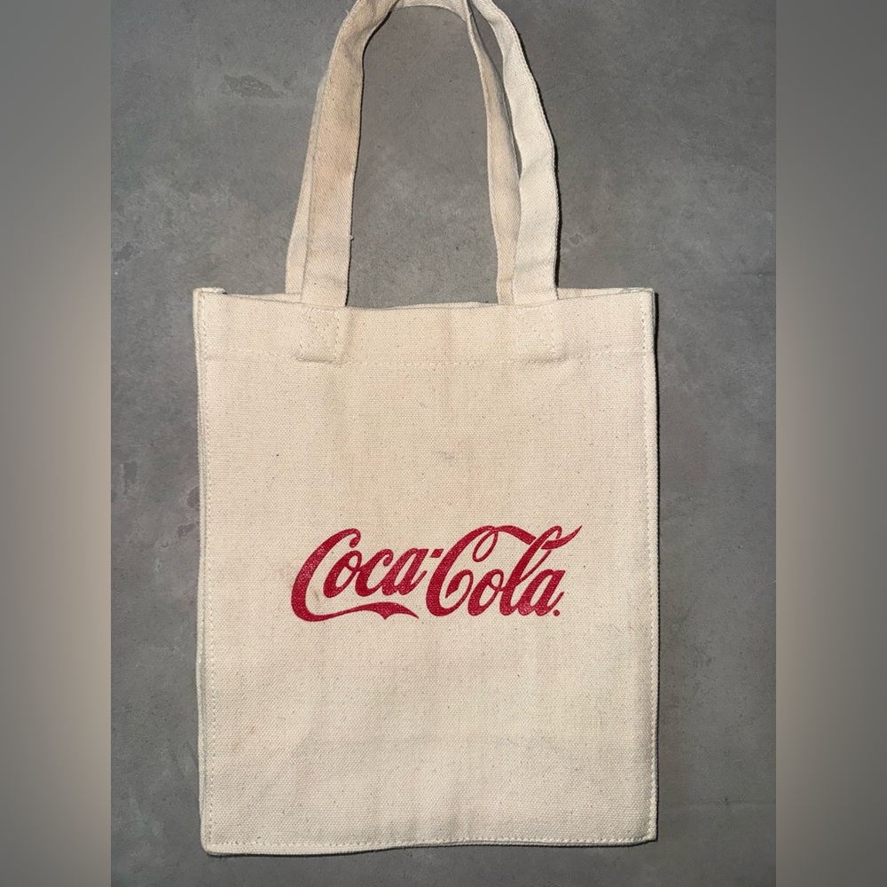 Coca-Cola Cream Tote with Red Logo